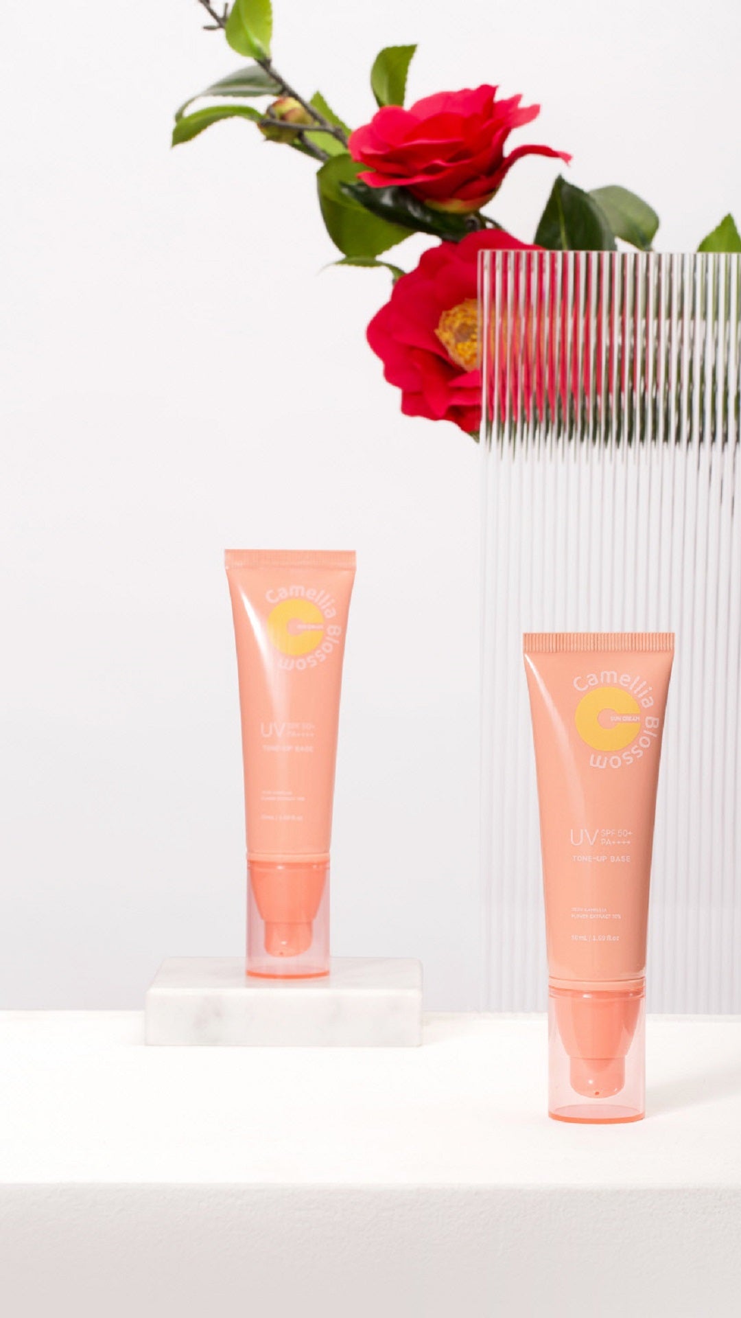 JEJUINDI Camellia Blossom Tone up Sun Cream