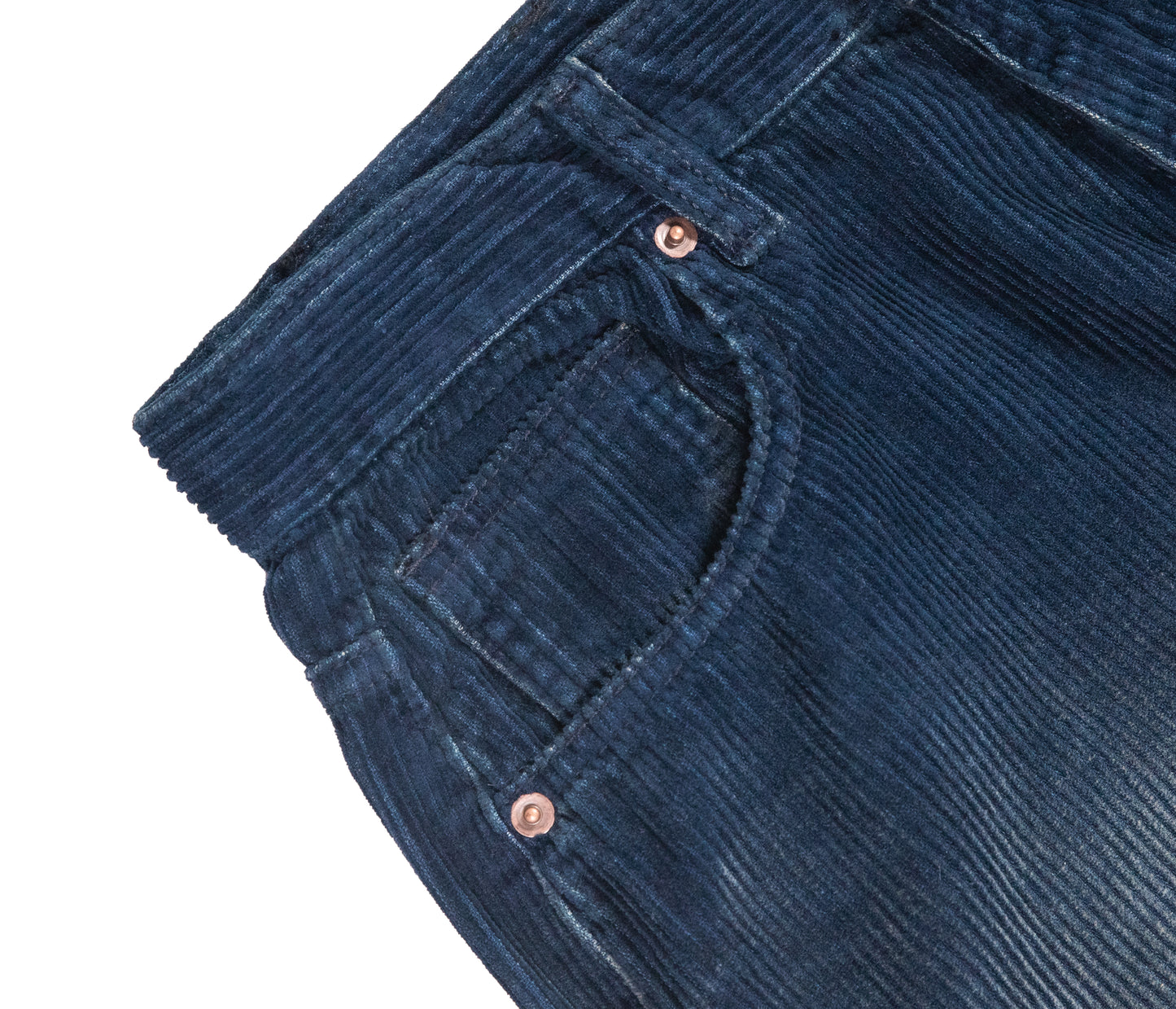 Pantaloni in Velluto a Coste Smacchiati.