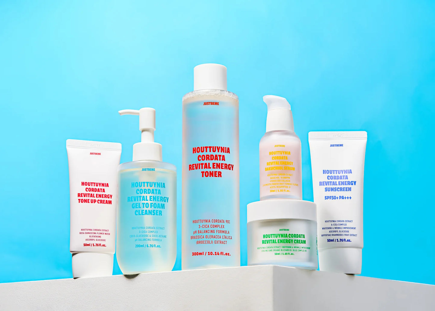 JUSTBEME - Houttuynia Cordata Revital Energy Gel To Foam Cleanser