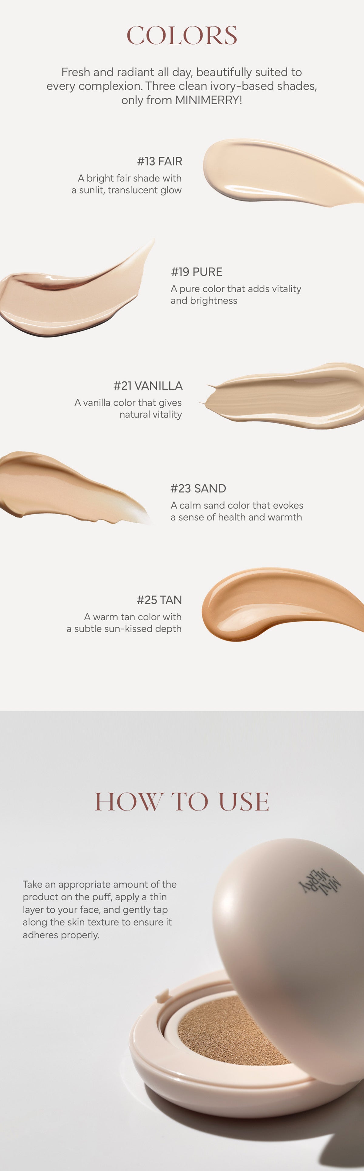 MINIMERRY - Long Wear Cushion Foundation