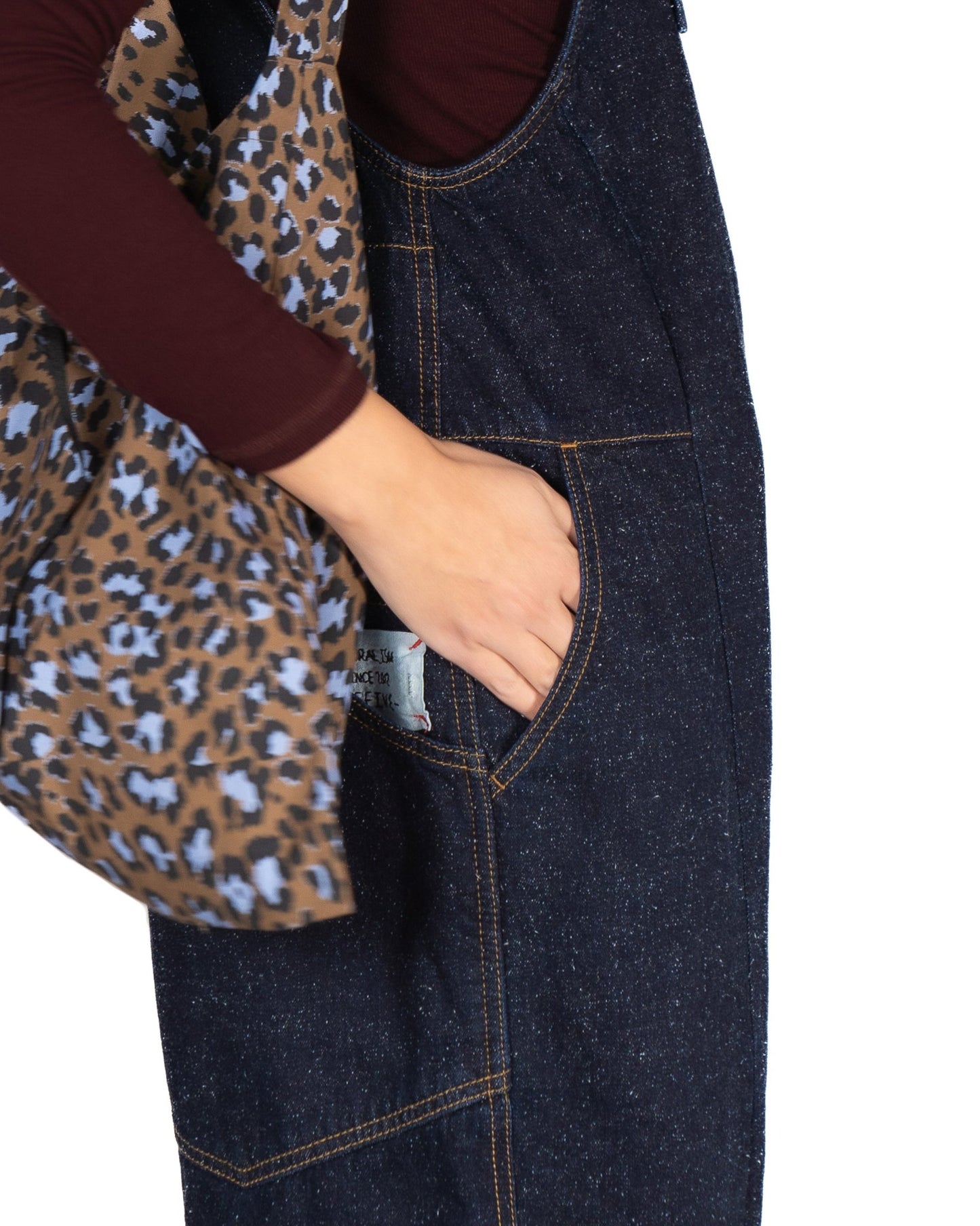 Salopette Denim Puntinato