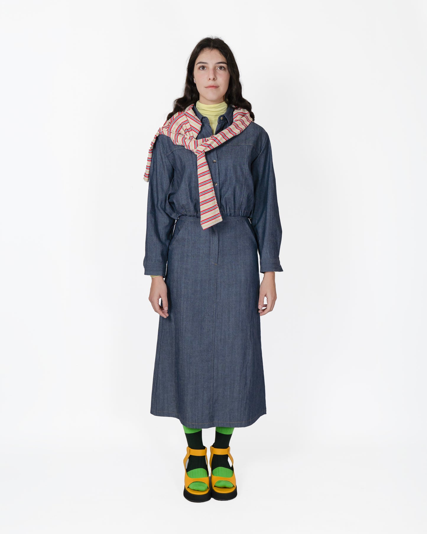 Set Camicia+Gonna in Denim