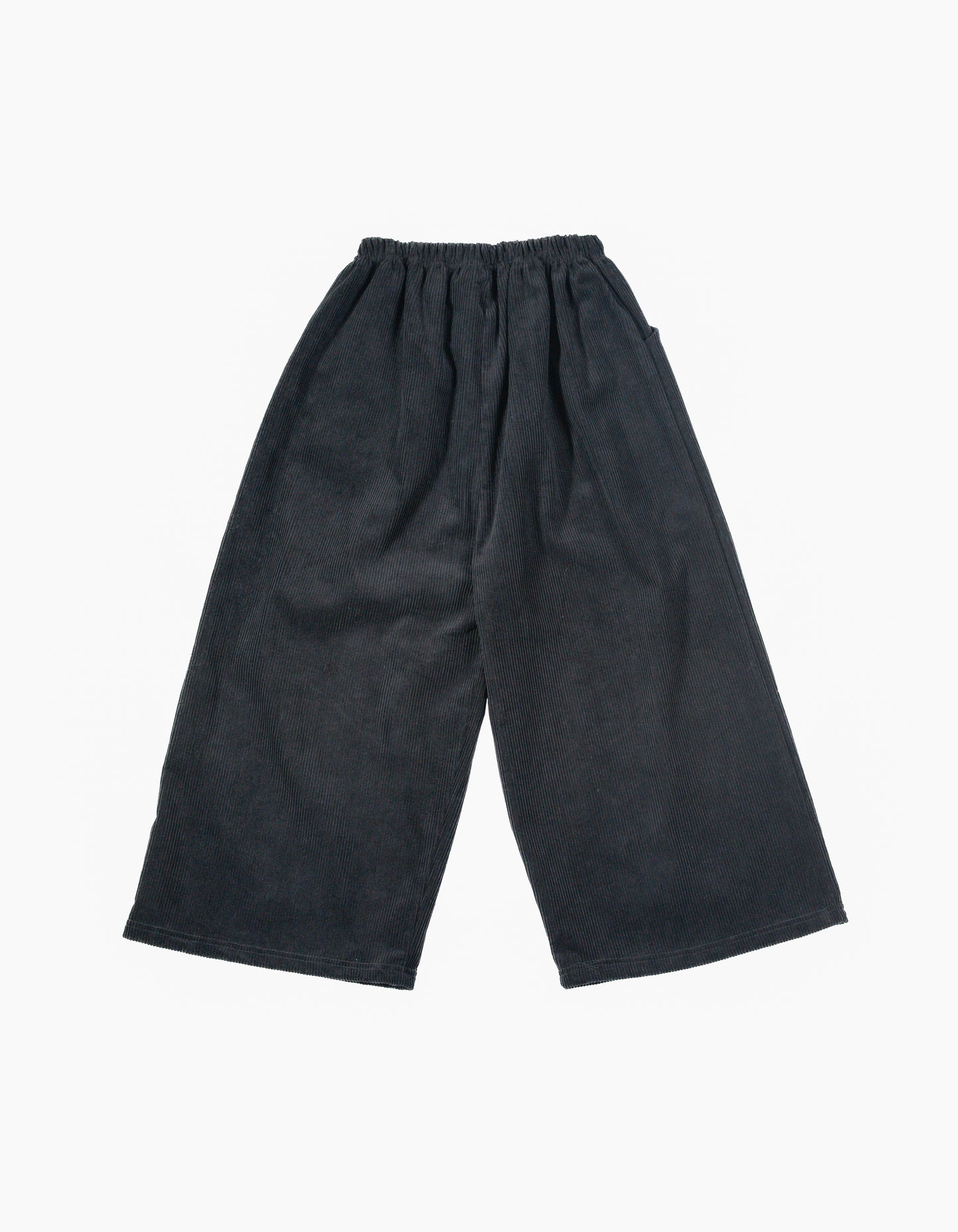 Pantalone Cropped Ampio in Velluto a Coste