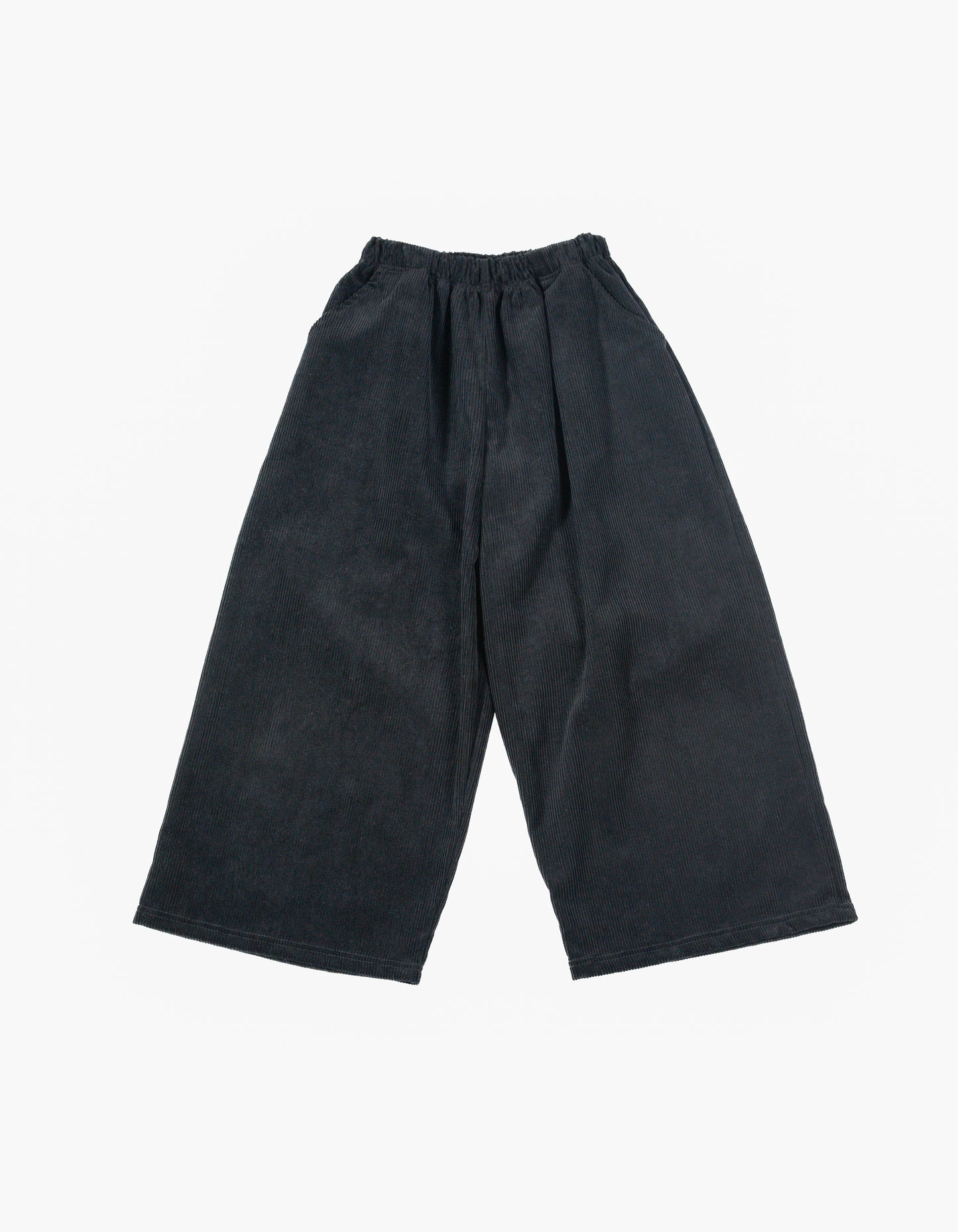 Pantalone Cropped Ampio in Velluto a Coste