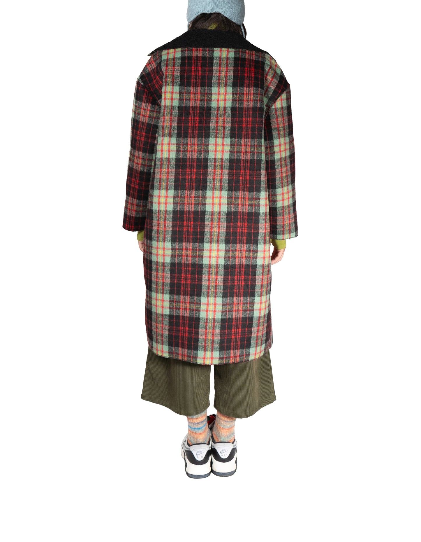 Cappotto Donna Double Scozzese/Orsetto