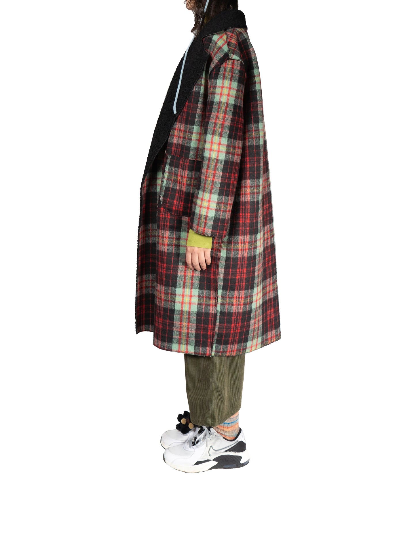 Cappotto Donna Double Scozzese/Orsetto