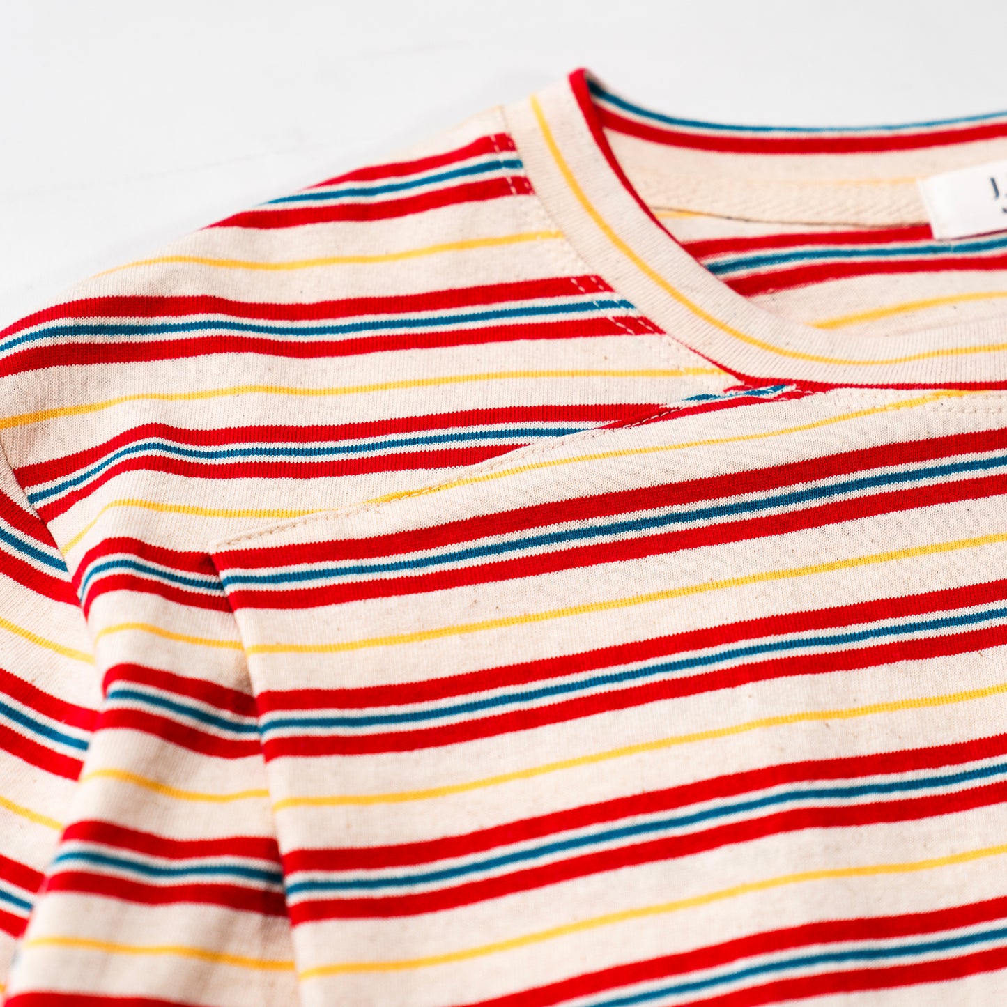 Top Stripe con Piega