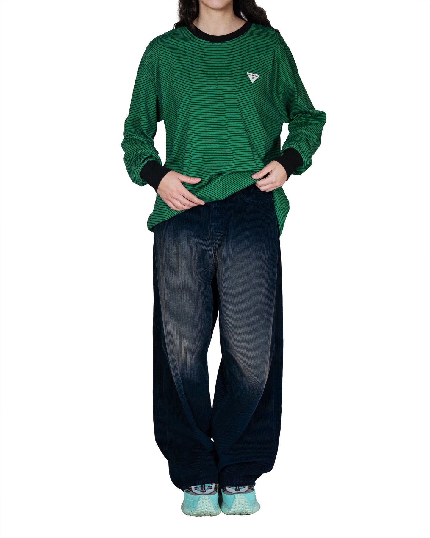 Pantaloni in Velluto a Coste Smacchiati.