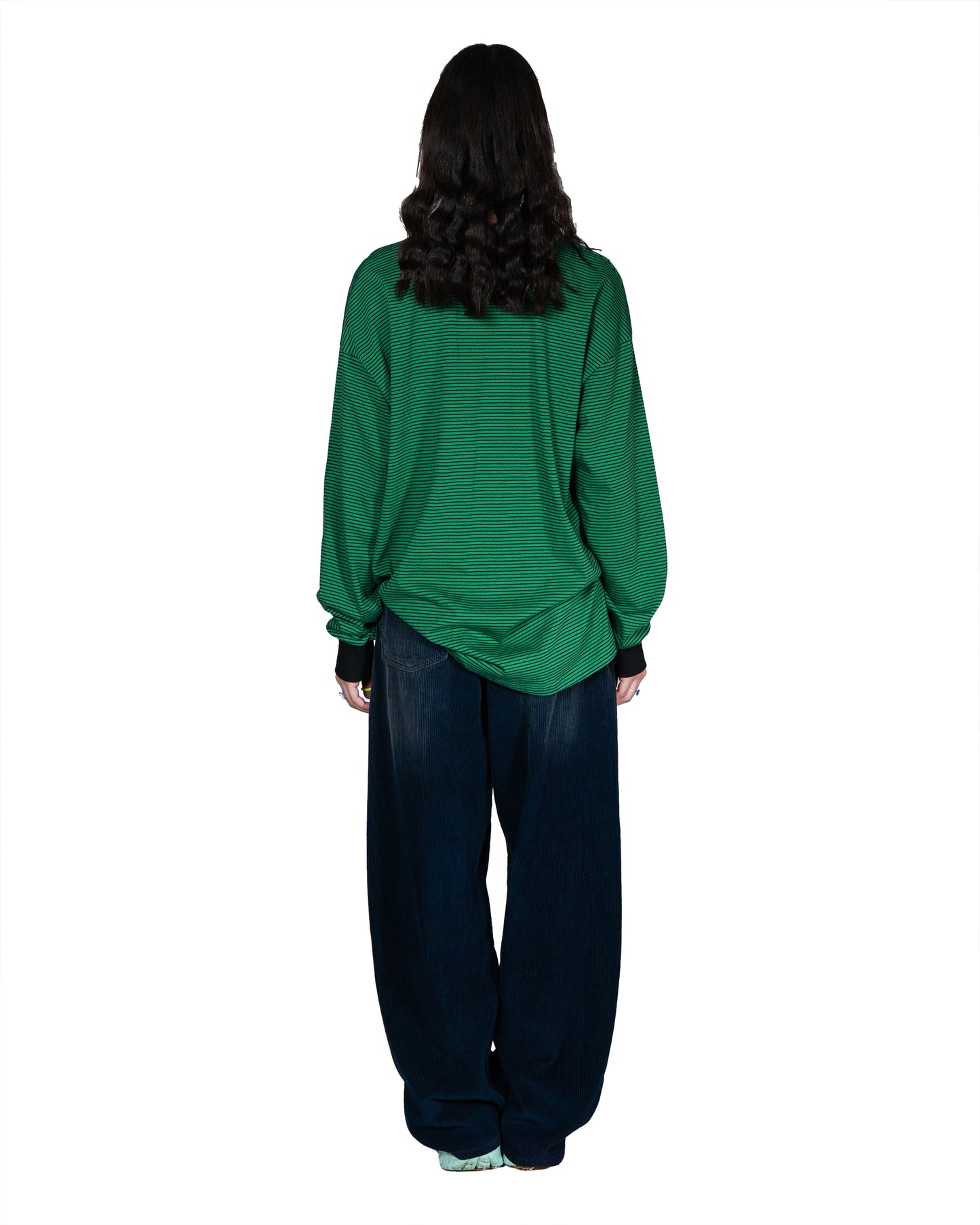 Pantaloni in Velluto a Coste Smacchiati.