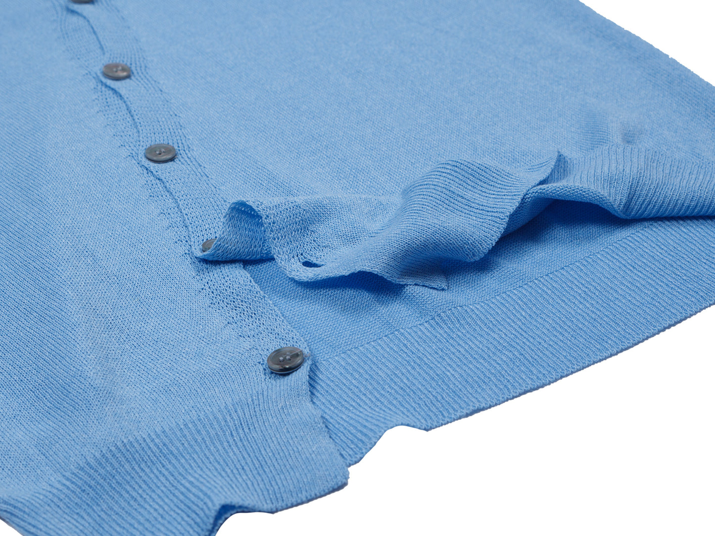 Woman Knit Cross Buttons