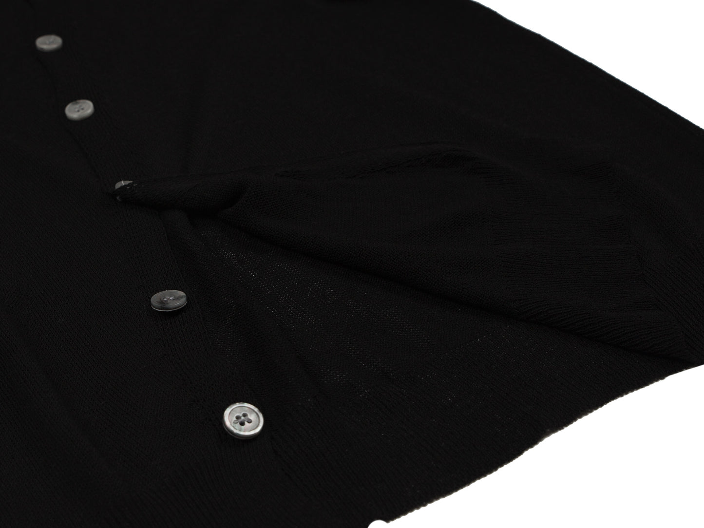Woman Knit Cross Buttons