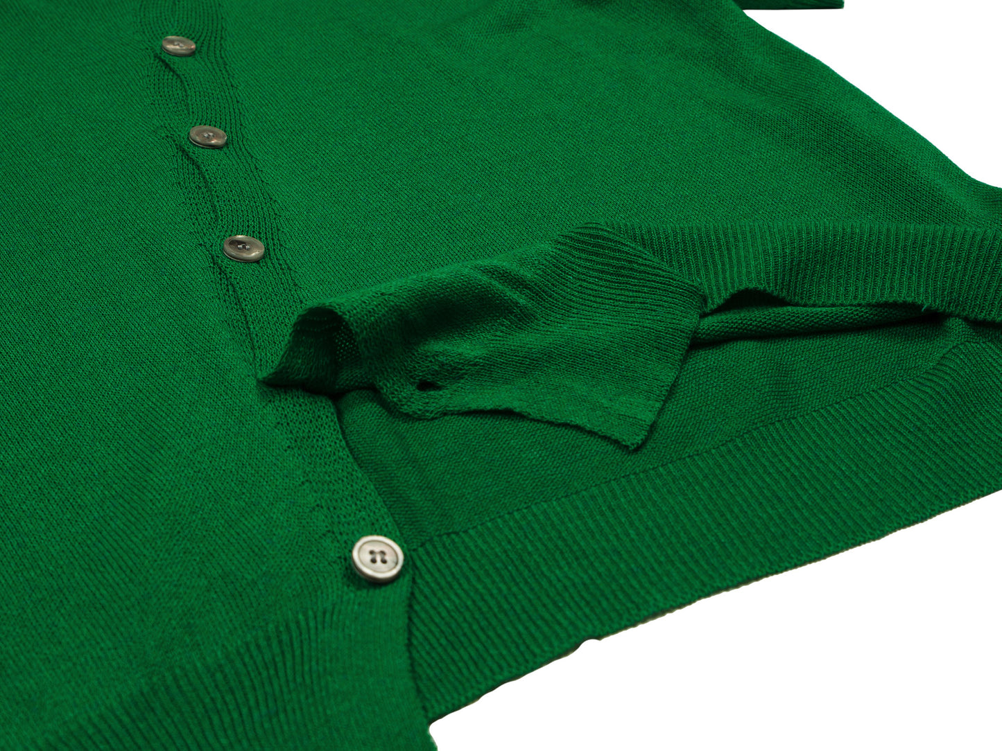 Woman Knit Cross Buttons