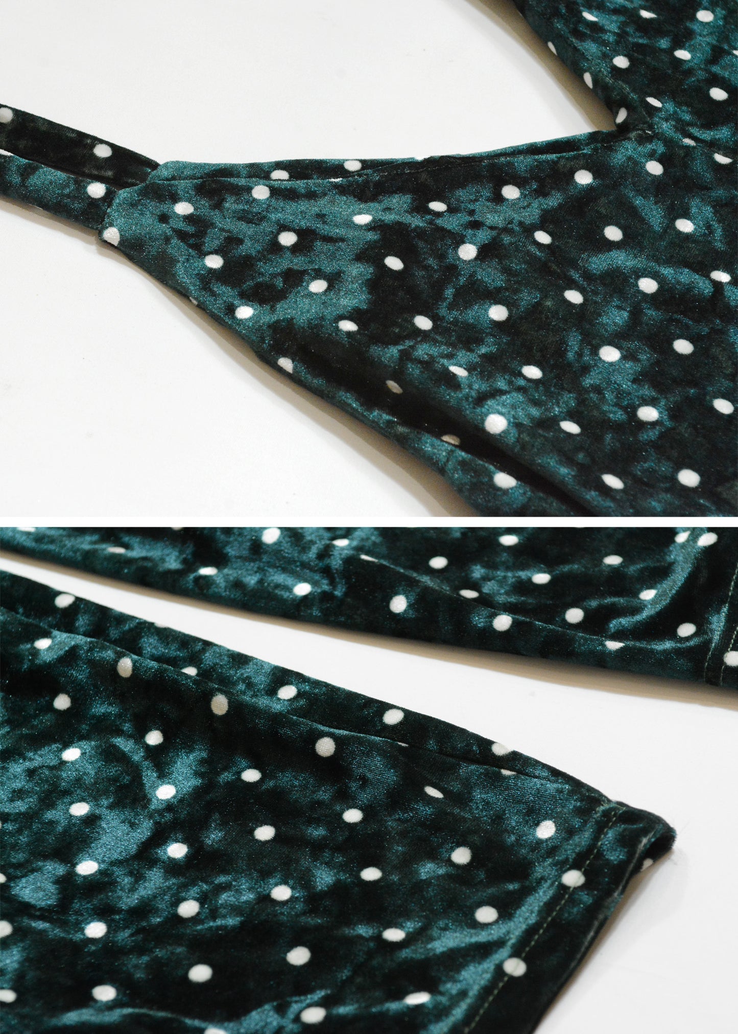 Women Salopette Velluto Pois
