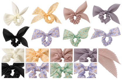 Scrunchies con fiocco in organza