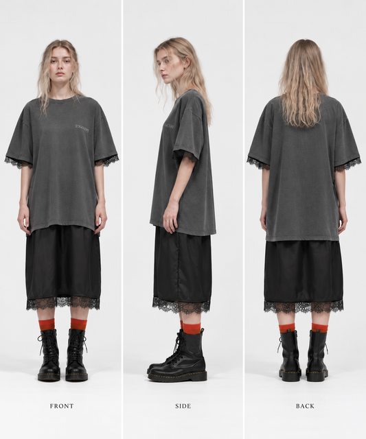 Abito T-shirt pizzo -Form