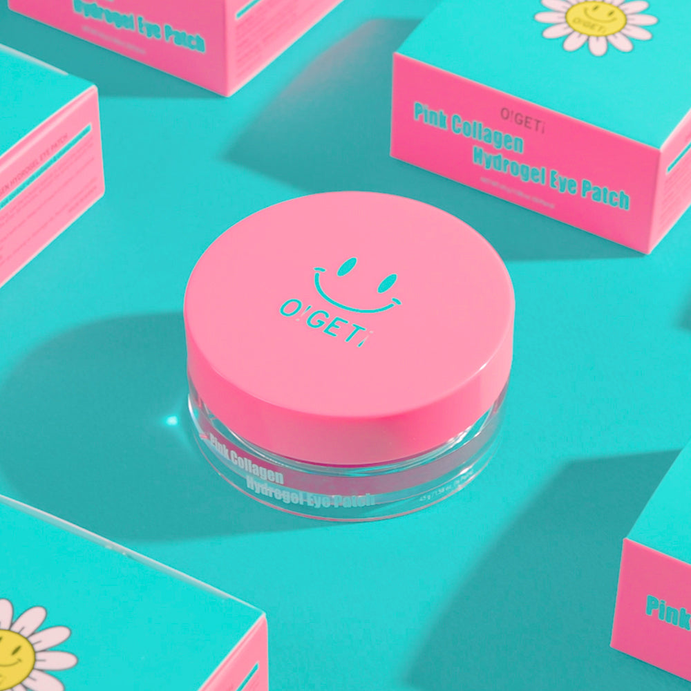 O!GETi Pink Collagen Hydrogel Eye Patch