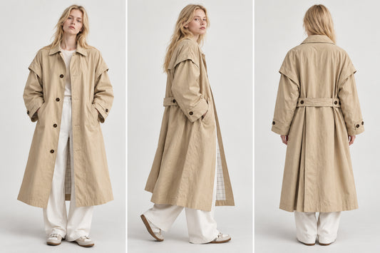Trench coat lungo oversize - mydress