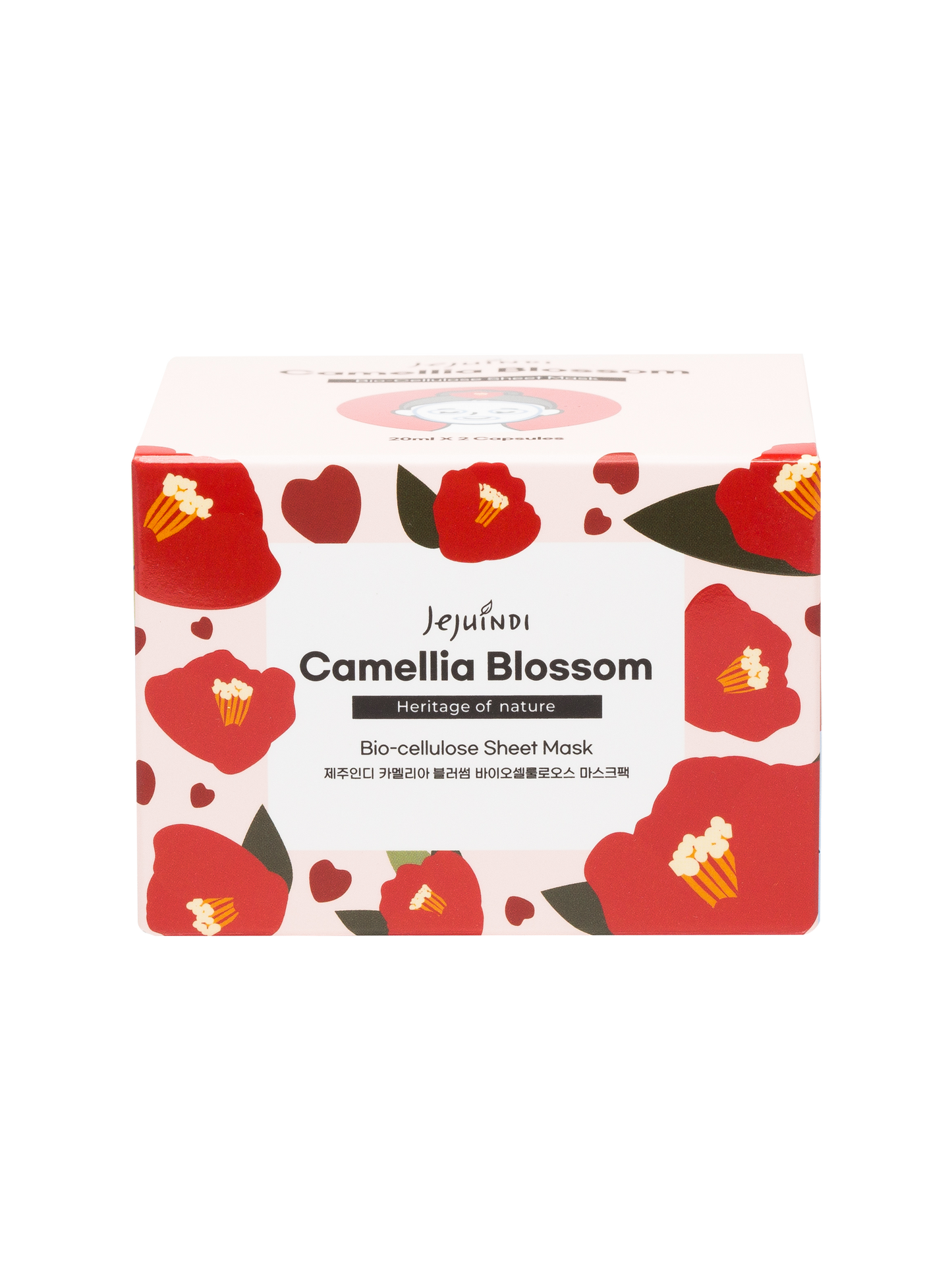 JEJUINDI Camellia Blossom Bio-Cellulose Sheet Mask