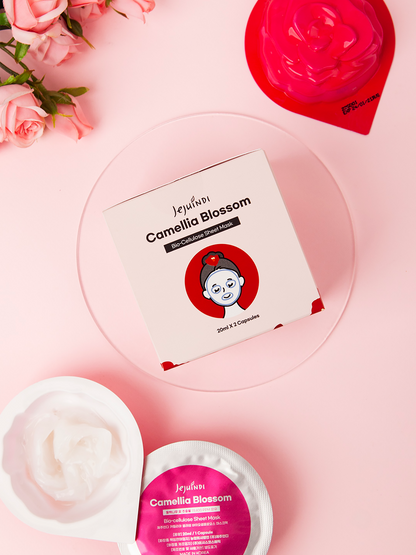 JEJUINDI Camellia Blossom Bio-Cellulose Sheet Mask